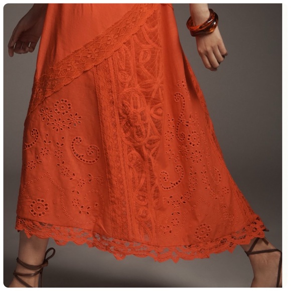 NWT Anthropologie Halter Cutwork Lace Dress, XS - Picture 7 of 17